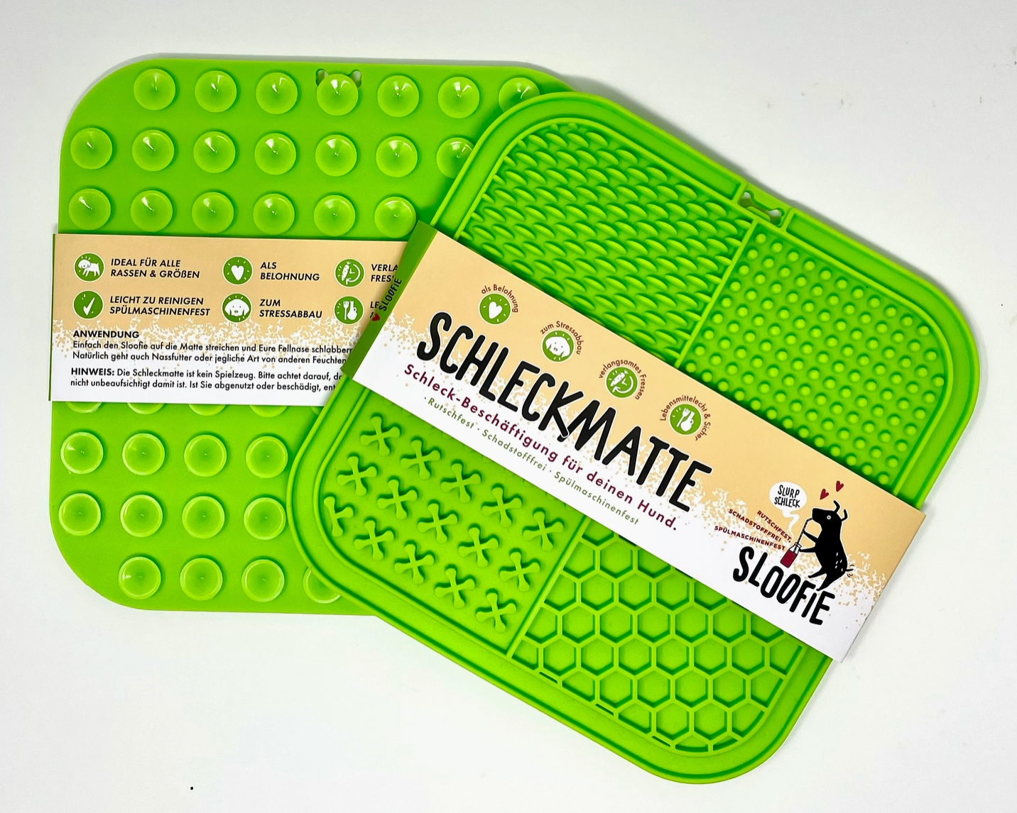 Schleckmatte Blau oder Grün
