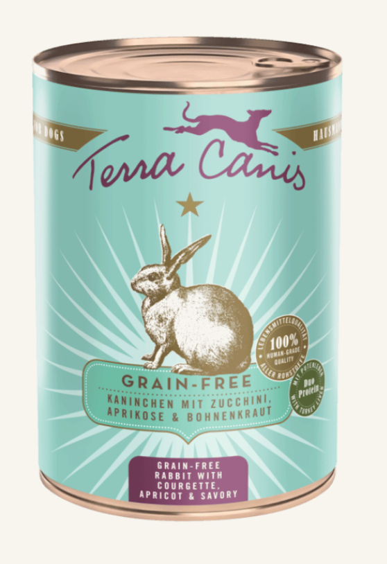 Kaninchen mit Zucchini, Aprikose & Bohnenkraut