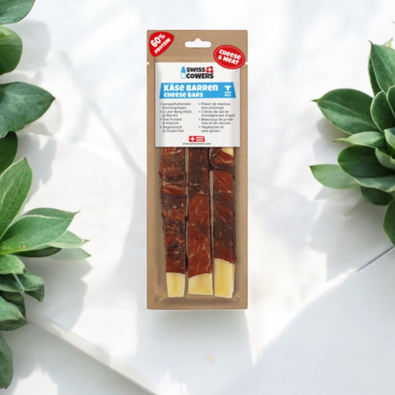 SWISSCOWERS® SMALL DOGS KÄSE BARREN mit Rindfleisch