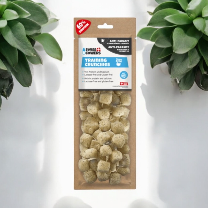 SWISSCOWERS®Training Crunchies Anti-Parasit mit Schwarzkümmel-Kokosöl